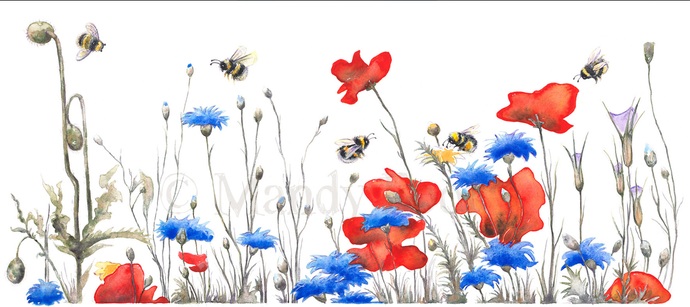 Wildflowers - limited edition giclee print 7/50 - Mandy Foot