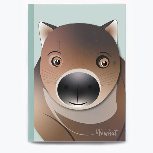 Wombat Journal (A5 lined). Printed on Certified Sustainable Paper