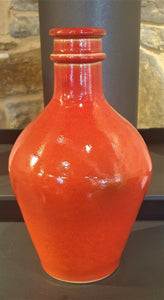 Hand built Red pottery vase