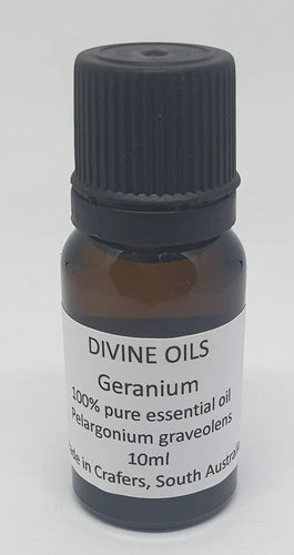 Geranium 100% Essential Oil 10ml - Divine Oils-Bath & Body-Atelier Crafers 