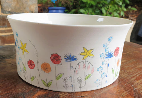 Springfield bowl - medium - porcelain by Just Jane Ceramics