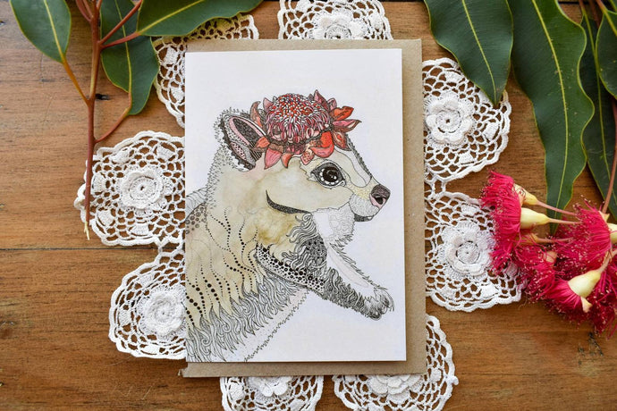 Greeting Card - Bettong - Zinia King