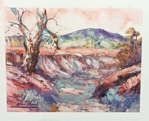 Blinman Creek -watercolour - Alan Ramachandran