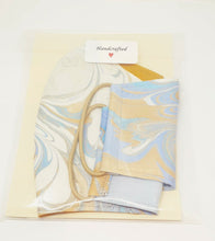 Load image into Gallery viewer, Adult Face Masks - hand marbled fabric - Lorraine Lee