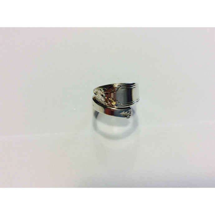 Vintage Steiff Sterling Silver Spoon Ring - size L-Jewellery-Atelier Crafers 