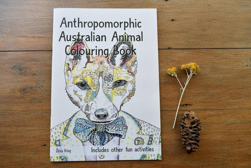 Anthropomorphic Australian Animal Colouring Book-Children-Atelier Crafers 
