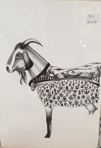 A4 print - Cropped Goat-Homewares-Atelier Crafers 