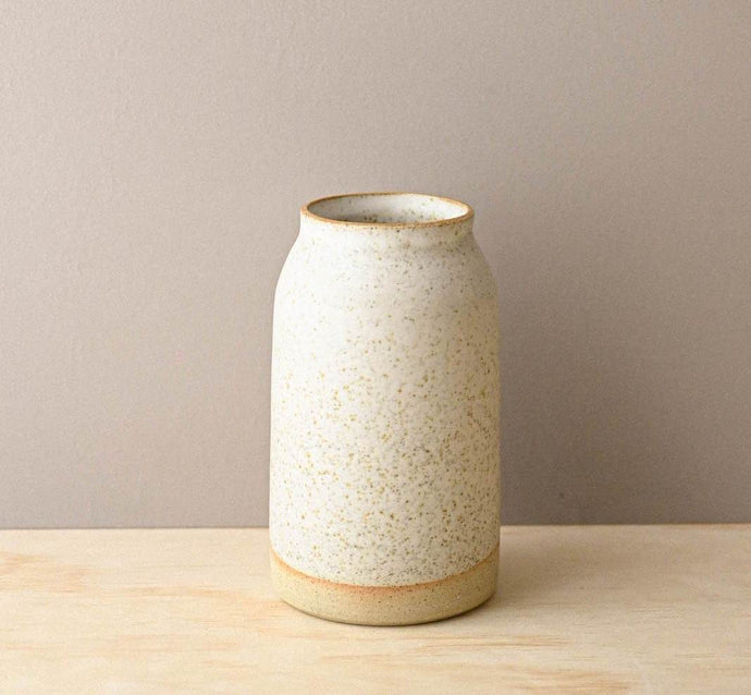 Speckle Curve Vase - Ceramics by Viv