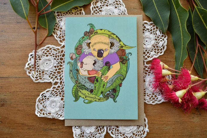 Greeting Card - Koala Love - Zinia King-Homewares-Atelier Crafers 