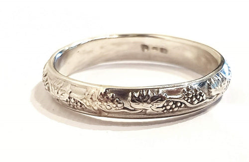 Sterling Silver Grapevine Ring - 2 sizes available - Silver Rose Jewellery