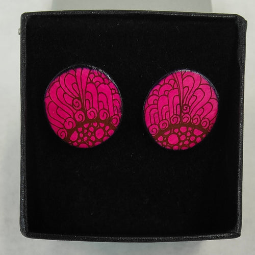 Hand drawn ear studs #11 - Helen Kuster