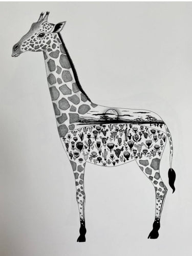 A4 print - Giraffe