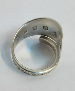 Vintage 1929 Harrods Sterling Silver Ring - Silver Rose Jewellery