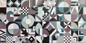 Shape, Colour & Geometry - acrylic on canvas - Evelynne Richardson
