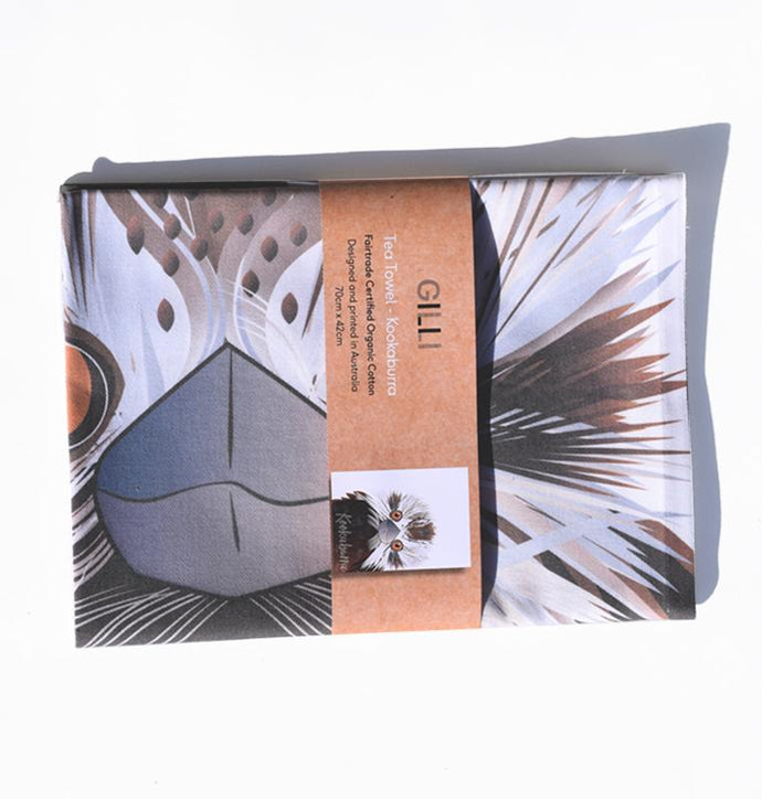 Kookaburra - Fairtrade organic cotton tea towel