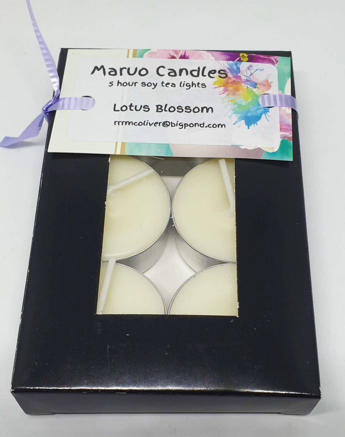 5hr Soy Tea Lights - Lotus Blossom-Homewares-Atelier Crafers 