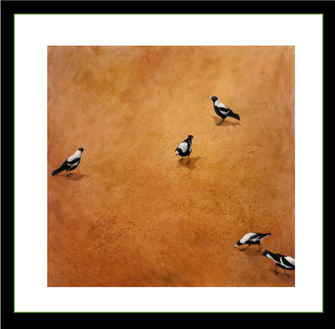 Magpie Landscape - Giclee Print-signed- limited editions of 40 - Rod Bax