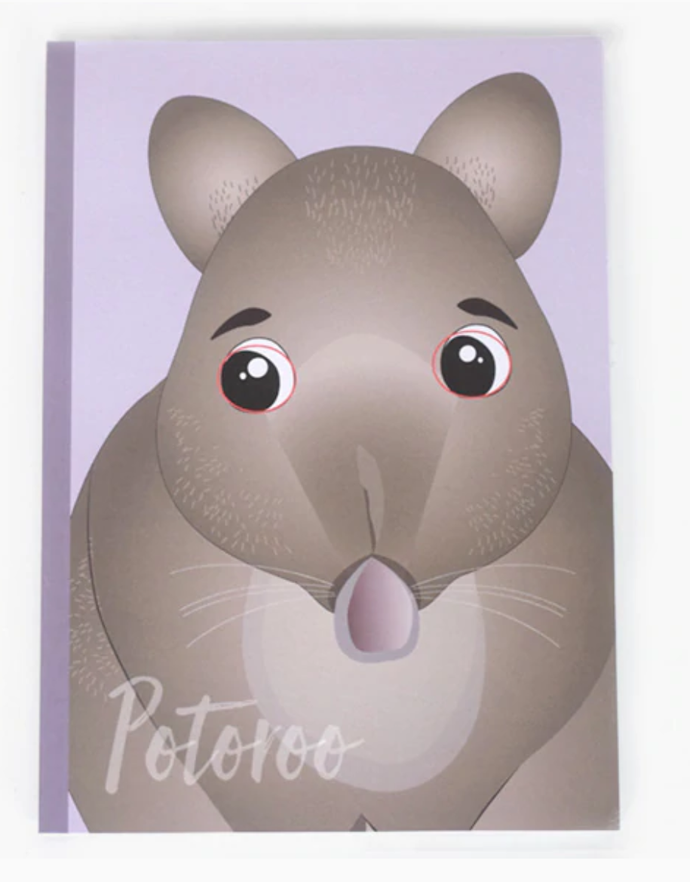 Potoroo- A5 Journal Lined - Gilli Graphics