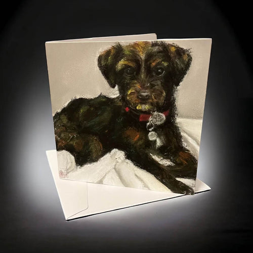 Greeting Card - Canine Cherub Celebration - Kendra Chang