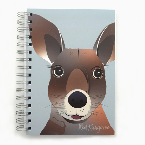 Red Kangaroo Wire Bound Journal - Size A5