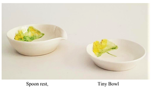 Ginkgo Bowl - Tiny - porcelain by Just Jane Ceramics