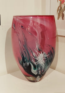 Turkish Meadow Flower Vase -Tim Shaw Glass Artist