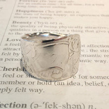 Load image into Gallery viewer, Hand engraved antique spoon ring 