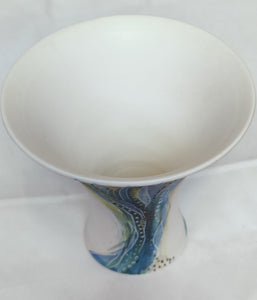 Vase - White Interior - Indigo Clay